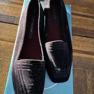 Enzo Angiolini Women's Black Velvet Loafers